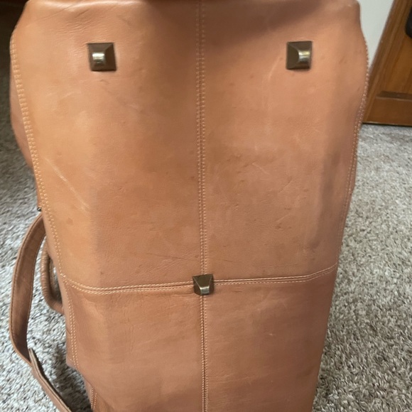 Vintage Clava American leather travel duffel bag - Picture 9 of 10